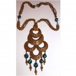 vintage goldette etruscan necklace