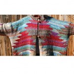 vintage kaffe fassett hand knit sweater coat