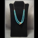 vintage navajo bisbee turquoise jacla necklace