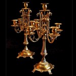 vintage pair 1920s art nouveau brass figural dragon candelabra z