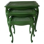 vintage 1930s newly painted nesting tables