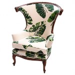 vintage banana leaf parlor chair