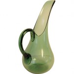 vintage blown glass water pitcher