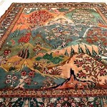 antique 1900s tabrizz persian rug z