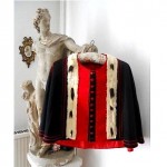 antique 19th century french silk and fur cape