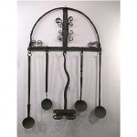 antique 19th century iron utensils rack z