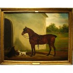 antique 19th century james loder of bath oil painting