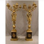 antique french convertible statue candelabra