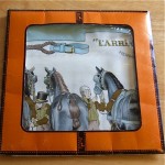 mint hermes silk scarf with box