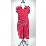 vintage 1920s bandana print dress