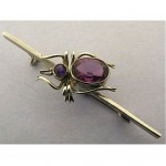 vintage 1921 charles horner silver spider pin