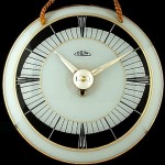 vintage 1930s junghans prim chrome glass wall clock-2