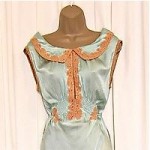 vintage 1930s silk bias cut nightgown