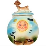 vintage 1940s american bisque cookie jar