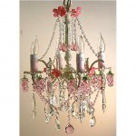 vintage 1940s french shabby chic petite chandelier z