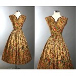 vintage 1950s cotton day dress