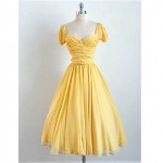 vintage 1950s frank starr chiffon party dress z