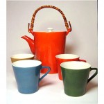 vintage 1950s freeman lederman tea pot set z