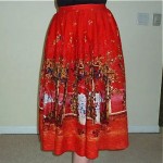 vintage 1950s sequin mexican skirt