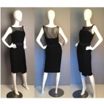 vintage 1960s estevez silk chiffon little black dress