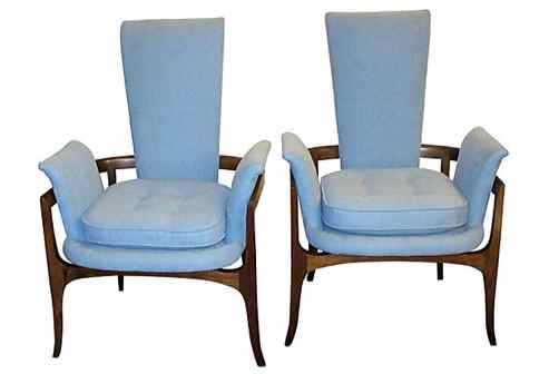 vintage 1960s james mont chairs