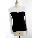 vintage 1970s courreges ribbed logo sweater z