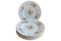 vintage 1970s minton marlow floral plates