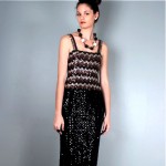 vintage 1970s sequin knit maxi dress z