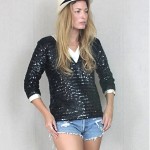 vintage celine sequin top