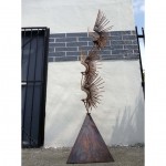 vintage curtis jere sculpture on pyramid basez