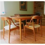 vintage danish modern moreddi table and chairs set