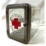 vintage doctors glass cabinet case