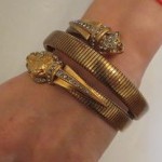 vintage emilio pucci coiled snake bracelet