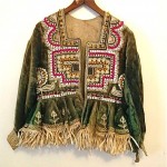 vintage ethnic embroidered velvet jacket