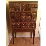 vintage gaylord brothers library card catalog