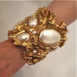 vintage guy laroche pearl bracelet