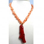 vintage kenneth jay lane branch coral necklace