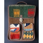 vintage kilim hand woven wool handbag