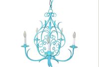 vintage lacquered five-arm chandelier