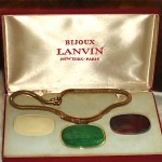 vintage lanvin interchangeable lucite necklace set z