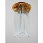 vintage mid-century lightolier glass rod petite chandelier z