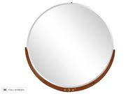 vintage midcentury round modern mirror