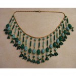 vintage miriam haskell art glass necklace