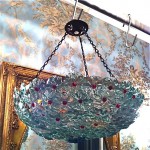 vintage murano glass basket chandelier