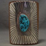 vintage navajo turquoise silver ketoh bracelet