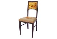 vintage needlepoint side chair