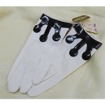 vintage nos pierre cardin leather trim gloves z