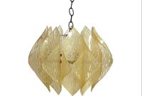 vintage petite mid-century lucite pendant light