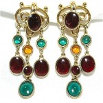 vintage schiaparelli dangle earrings