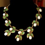 vintage schiaparelli enamel necklace